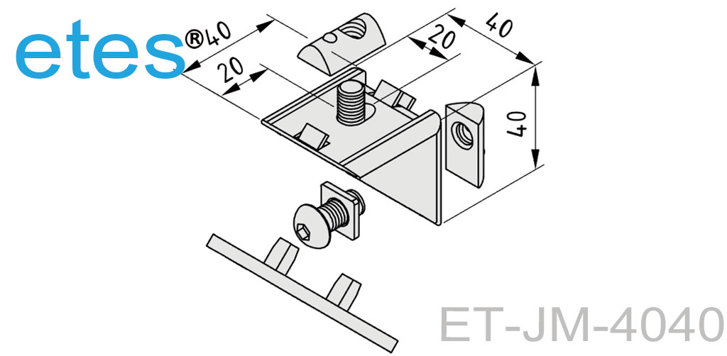 4040强力角件组件，ET-JM-4040