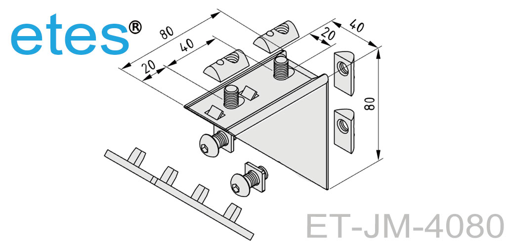 4080强力角件组件，ET-JM-4080