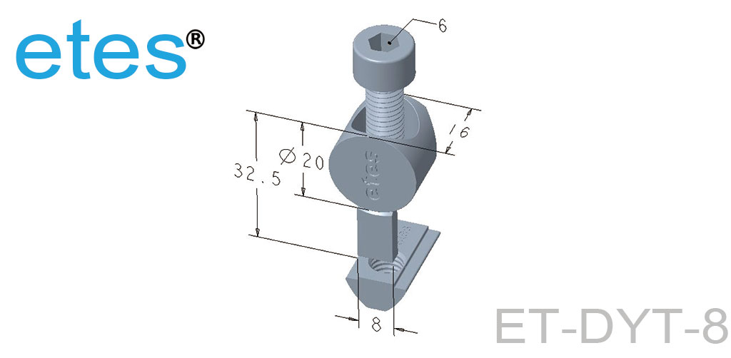 8系列哨型内置连接组件，ET-DYT-8